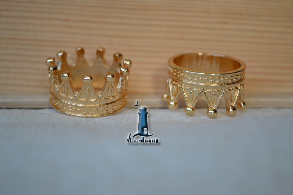 Мужские кольца в виде короны